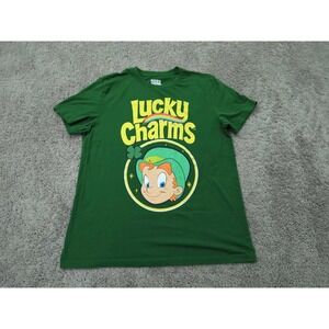 Lucky Charms Leprechaun T Shirt‎ Mens XL Green Short Sleeve Cotton Blend Casual